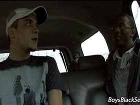 Blacks on boys - interracial hardcore gay porn movie 17