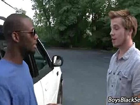 Blacks on boys - interracial hardcore gay porn movie 22