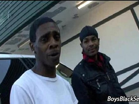 Blacks on boys - interracial hardcore gay porn movie 13