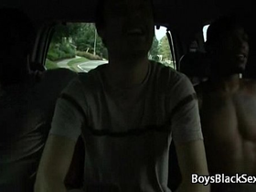 Interracial barebcak hardcore gay fuck 05