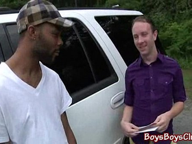 Nasty black dude fuck white boy bareback style 26