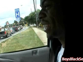 Interracial hardcore gay bareback fucking 17
