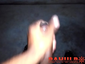 Indian desi horny boy rahul';s big black cock massaging to have some fun hd